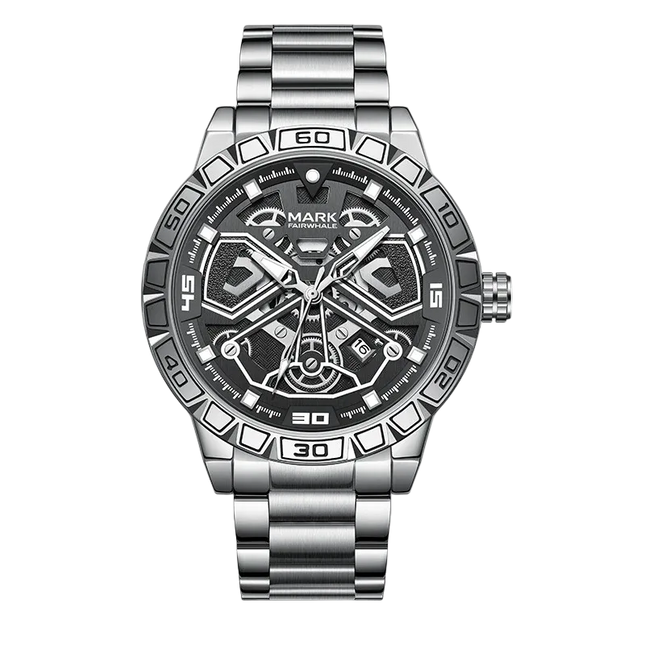 Mark Fairwhale FW-5940 VELTORA – Men’s Luxury Stainless Steel Automatic Date Watch