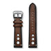 Aeromeister Amsterdam S40 Tan oiled Nagano brown leather strap with three holes