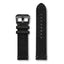 Aeromeister Amsterdam S43 Black nubuck buffalo leather strap with black handstitching