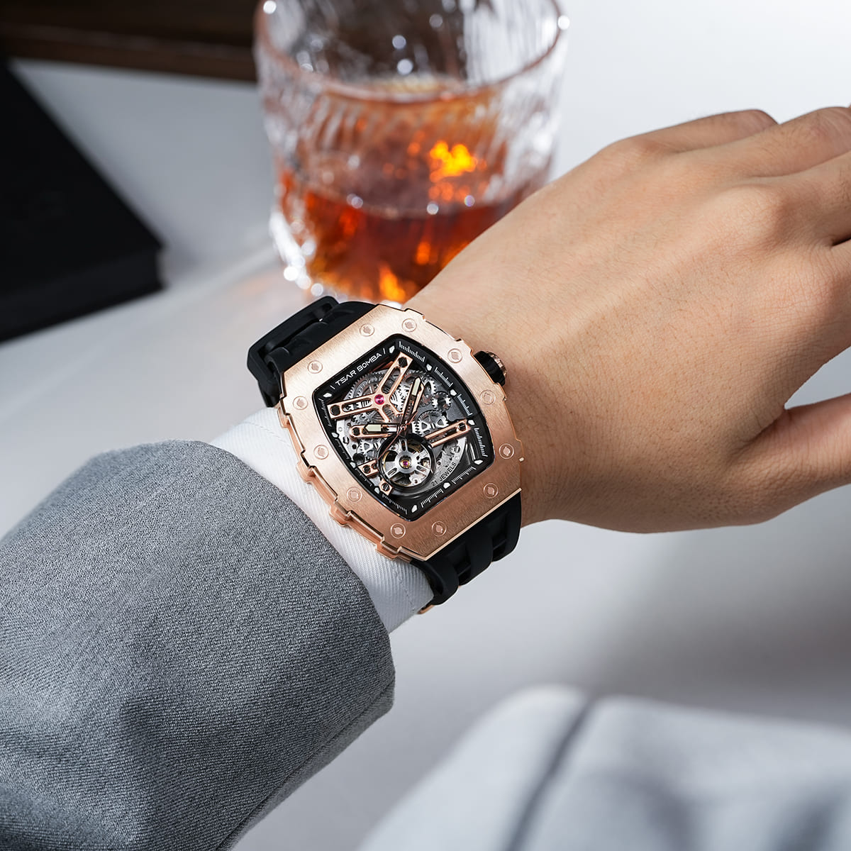 TSAR BOMBA Elemental-Automatic Watch TB8208A