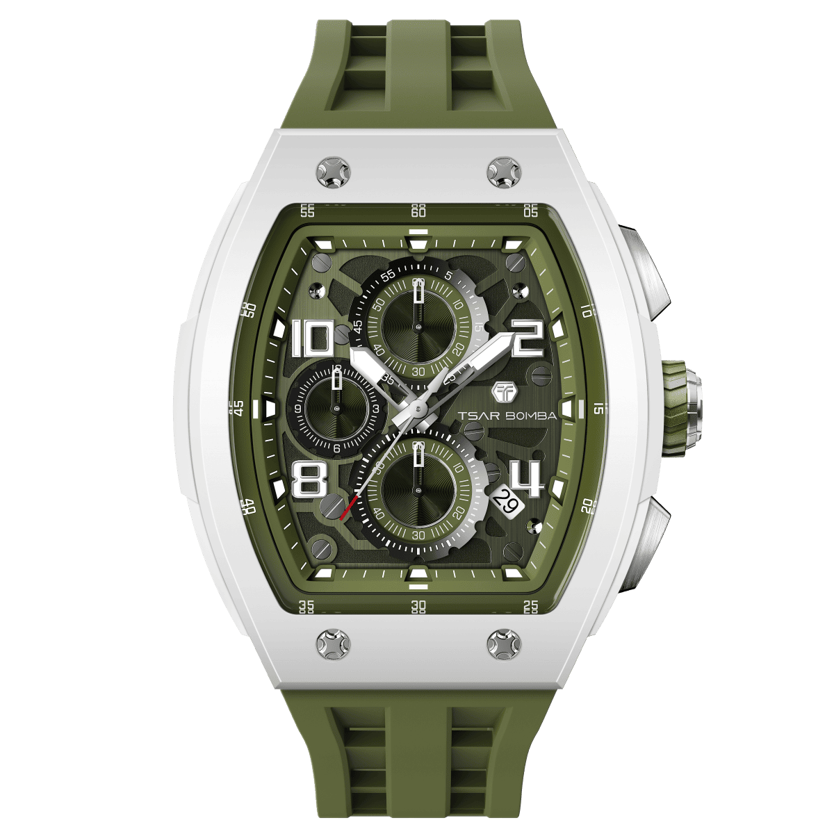 TSAR BOMBA Elemental– Bioceramic Date TB8224B Quartz