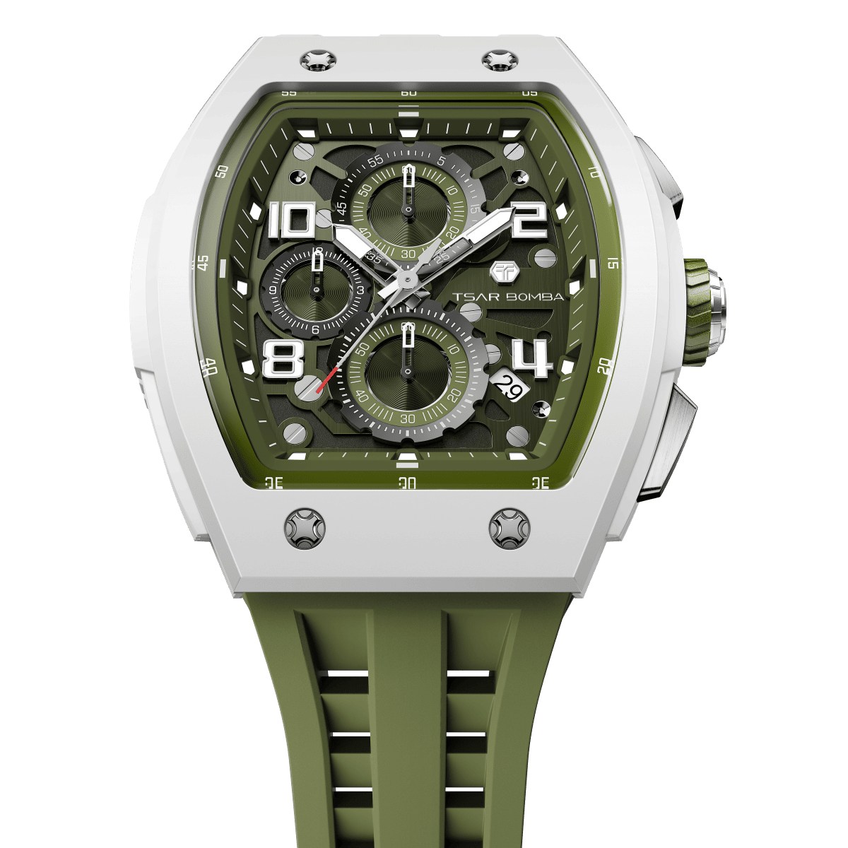 TSAR BOMBA Elemental– Bioceramic Date TB8224B Quartz