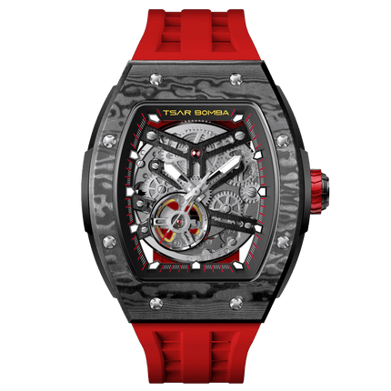 TSAR BOMBA Elemental-Carbon Fiber Automatic Watch TB8228CF