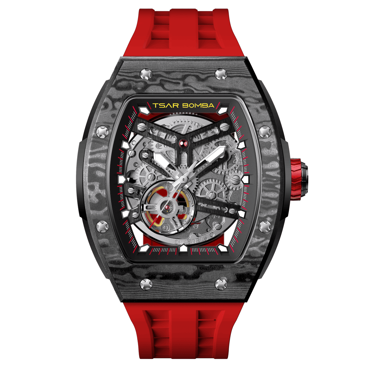 TSAR BOMBA Elemental-Carbon Fiber Automatic Watch TB8228CF