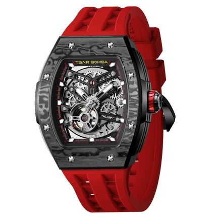 TSAR BOMBA Elemental-Carbon Fiber Automatic Watch TB8228CF