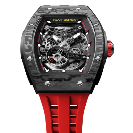 TSAR BOMBA Elemental-Carbon Fiber Automatic Watch TB8228CF
