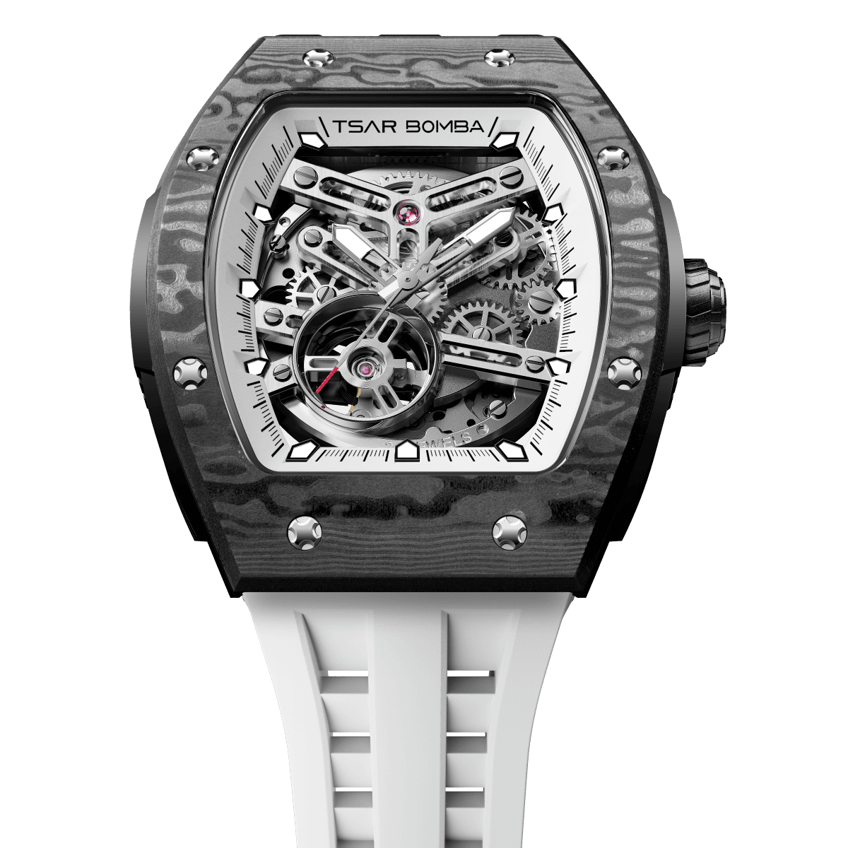 TSAR BOMBA Elemental-Carbon Fiber Automatic Watch TB8228CF