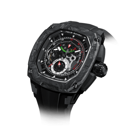 TSAR BOMBA Dark Matter 2 Carbon Fiber -Interchangeable Automatic Watch