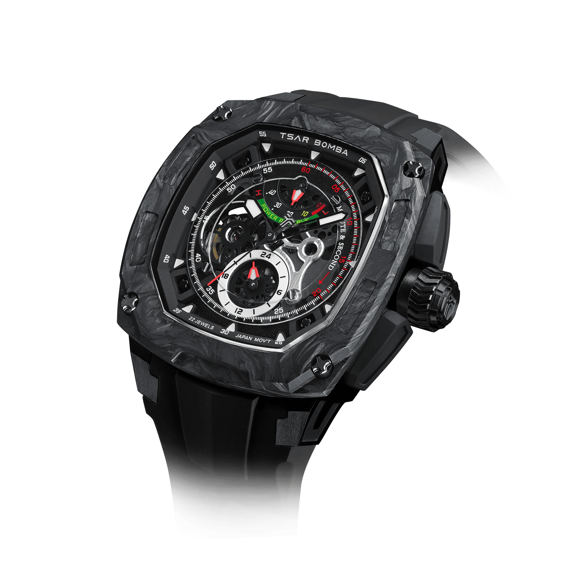 TSAR BOMBA Dark Matter 2 Carbon Fiber -Interchangeable Automatic Watch