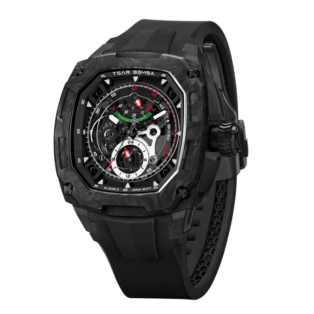 TSAR BOMBA Dark Matter 2 Carbon Fiber -Interchangeable Automatic Watch