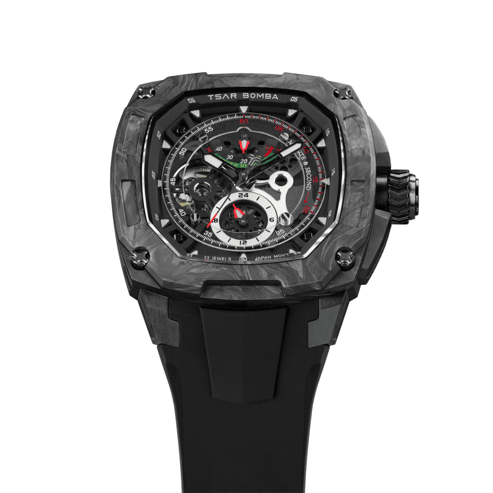 TSAR BOMBA Dark Matter 2 Carbon Fiber -Interchangeable Automatic Watch
