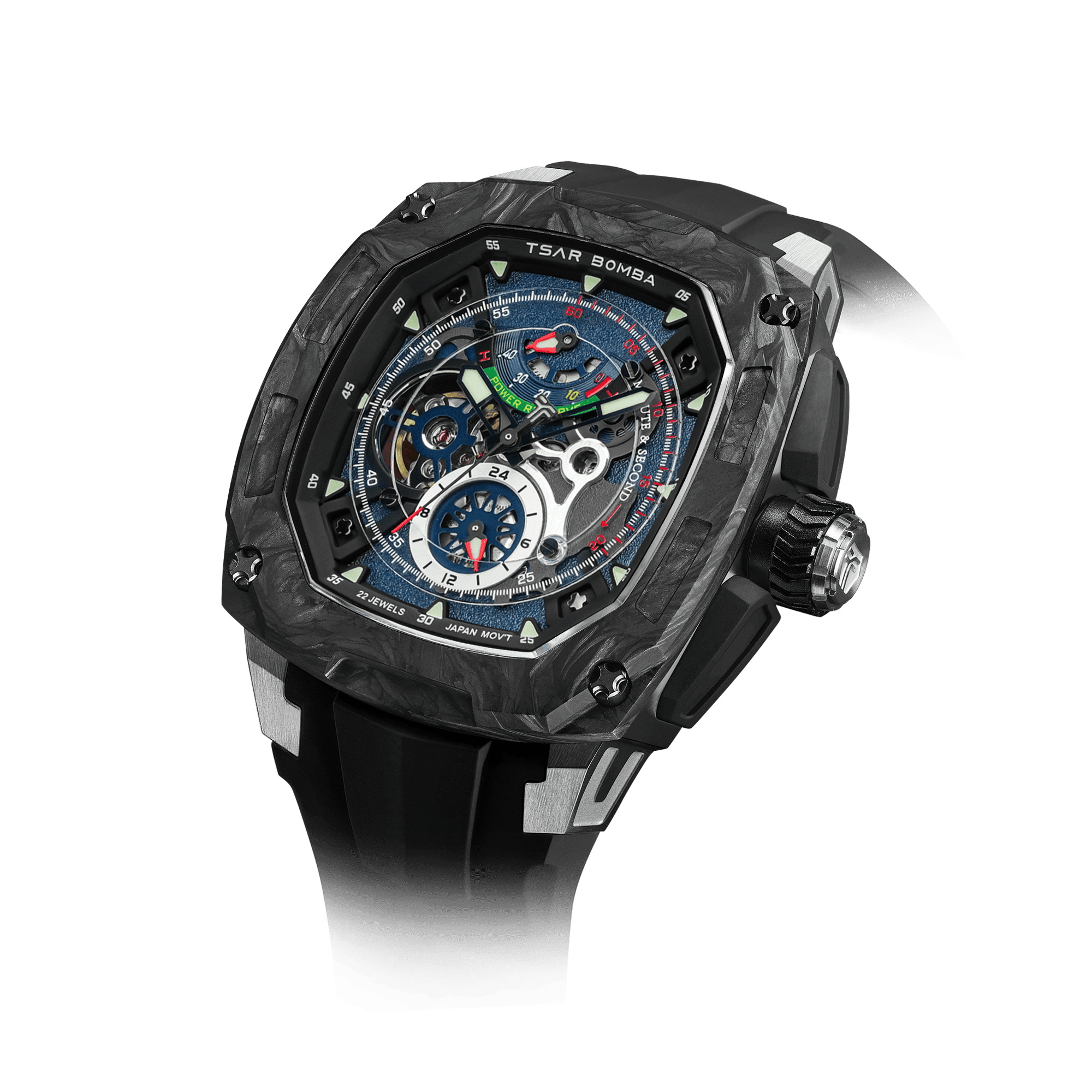 TSAR BOMBA Dark Matter 2 Carbon Fiber -Interchangeable Automatic Watch