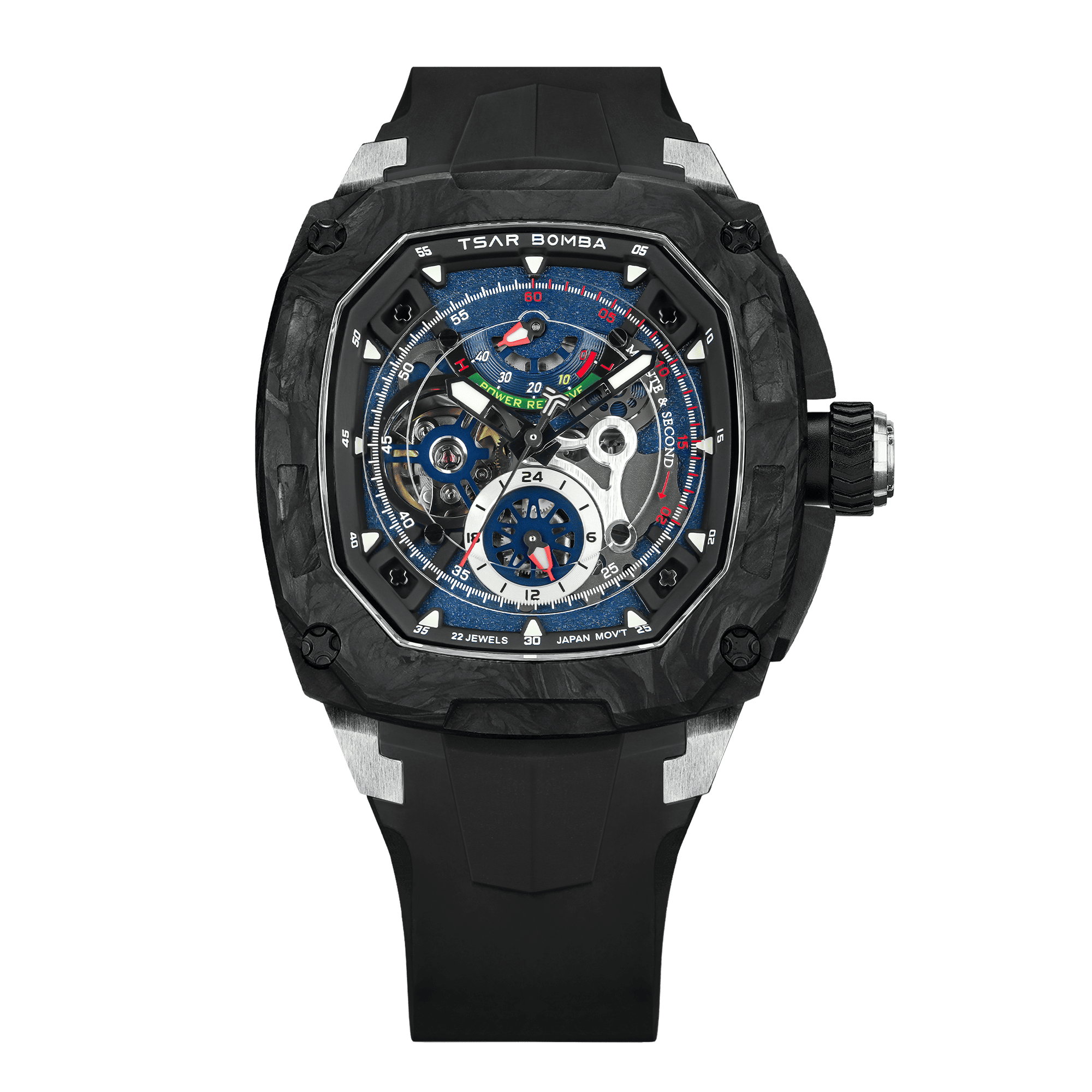 TSAR BOMBA Dark Matter 2 Carbon Fiber -Interchangeable Automatic Watch