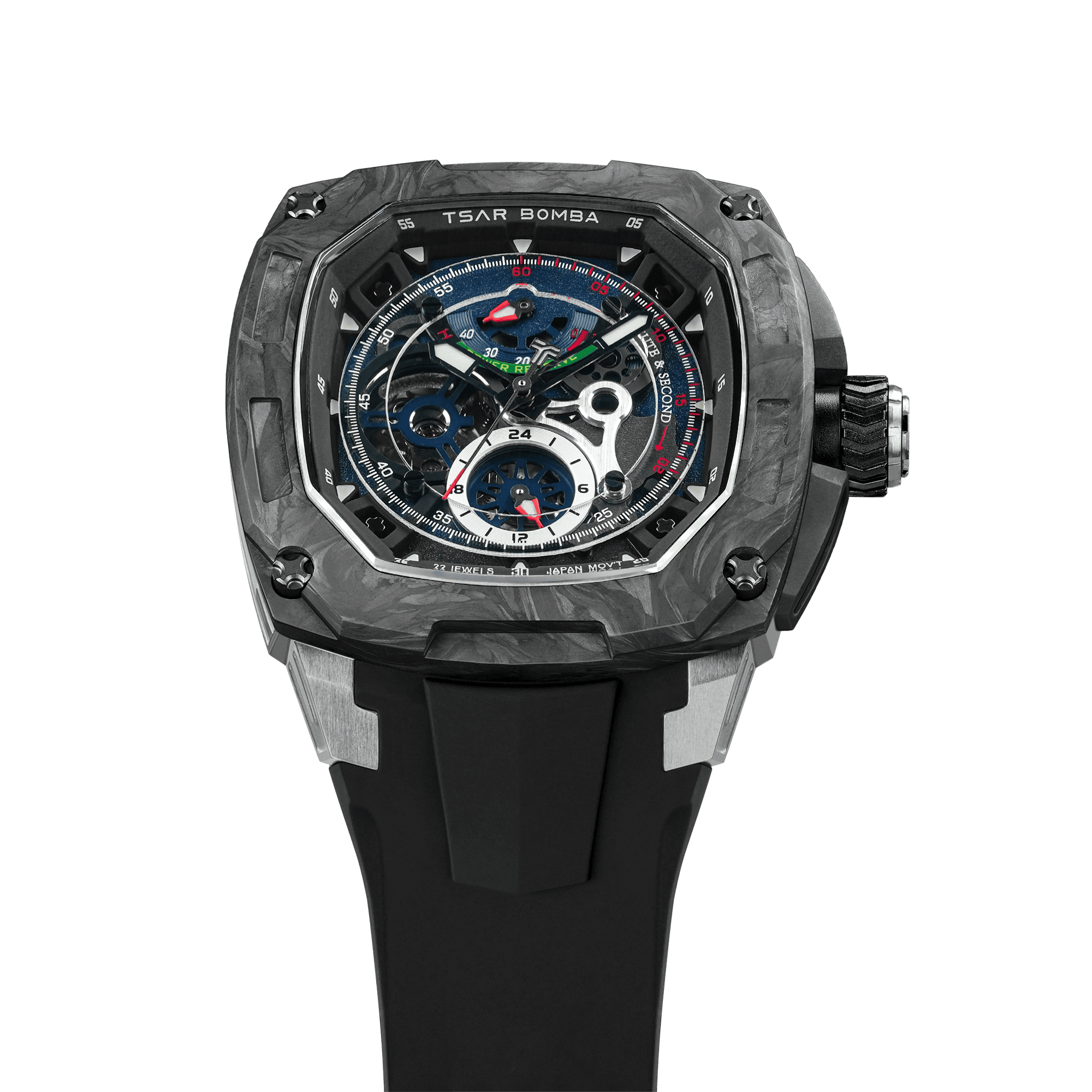 TSAR BOMBA Dark Matter 2 Carbon Fiber -Interchangeable Automatic Watch