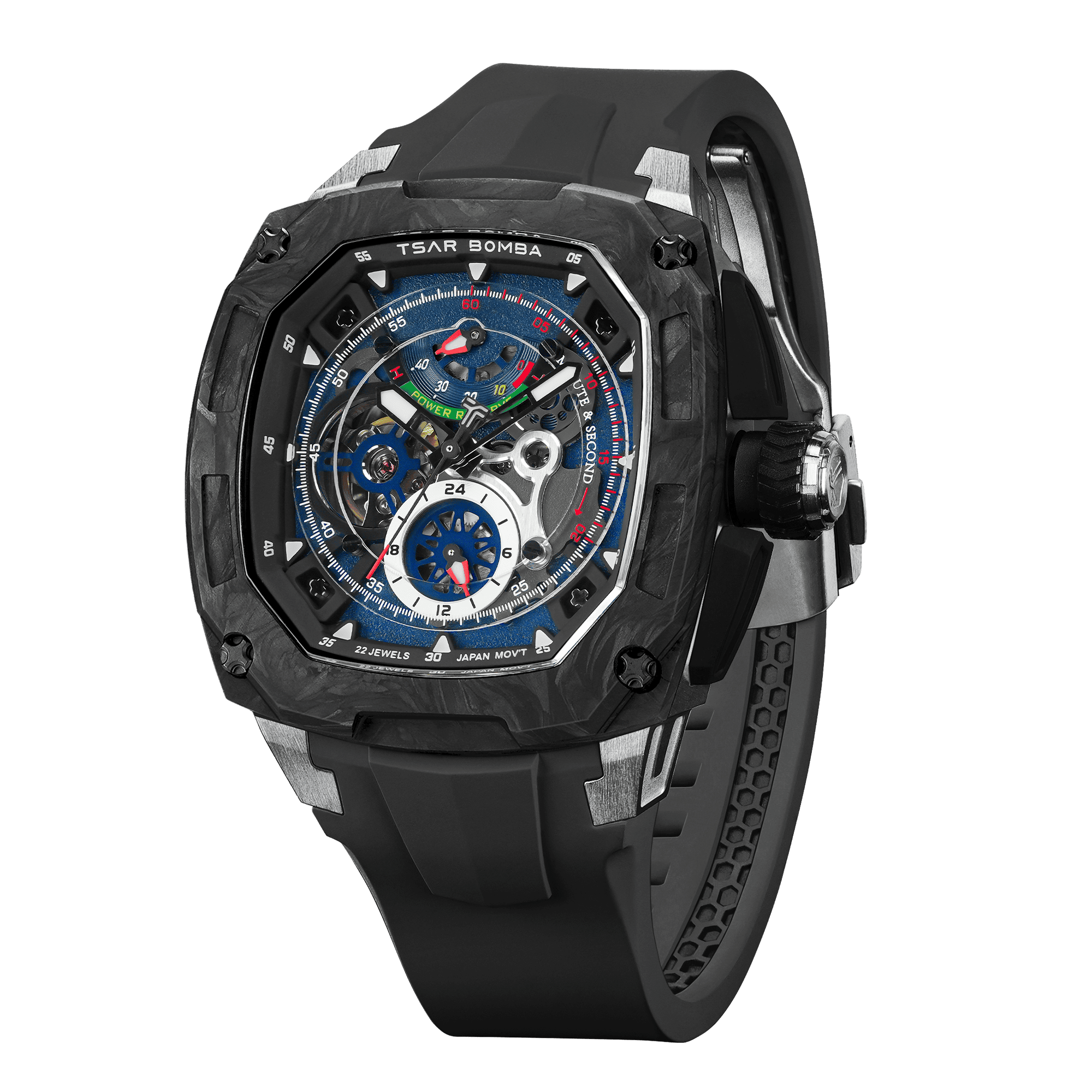 TSAR BOMBA Dark Matter 2 Carbon Fiber -Interchangeable Automatic Watch