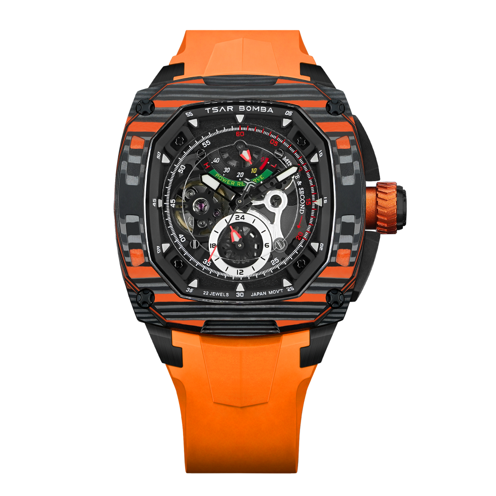 TSAR BOMBA Dark Matter 2 Carbon Fiber -Interchangeable Automatic Watch
