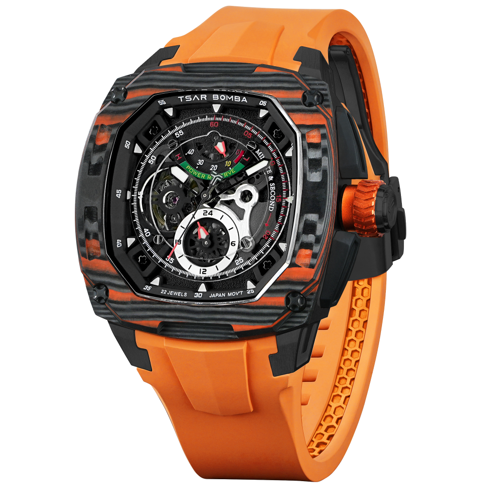 TSAR BOMBA Dark Matter 2 Carbon Fiber -Interchangeable Automatic Watch