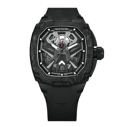 TSAR BOMBA Dark Matter 3 Carbon Fiber -Interchangeable Automatic Watch