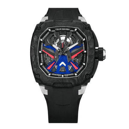 TSAR BOMBA Dark Matter 3 Carbon Fiber -Interchangeable Automatic Watch