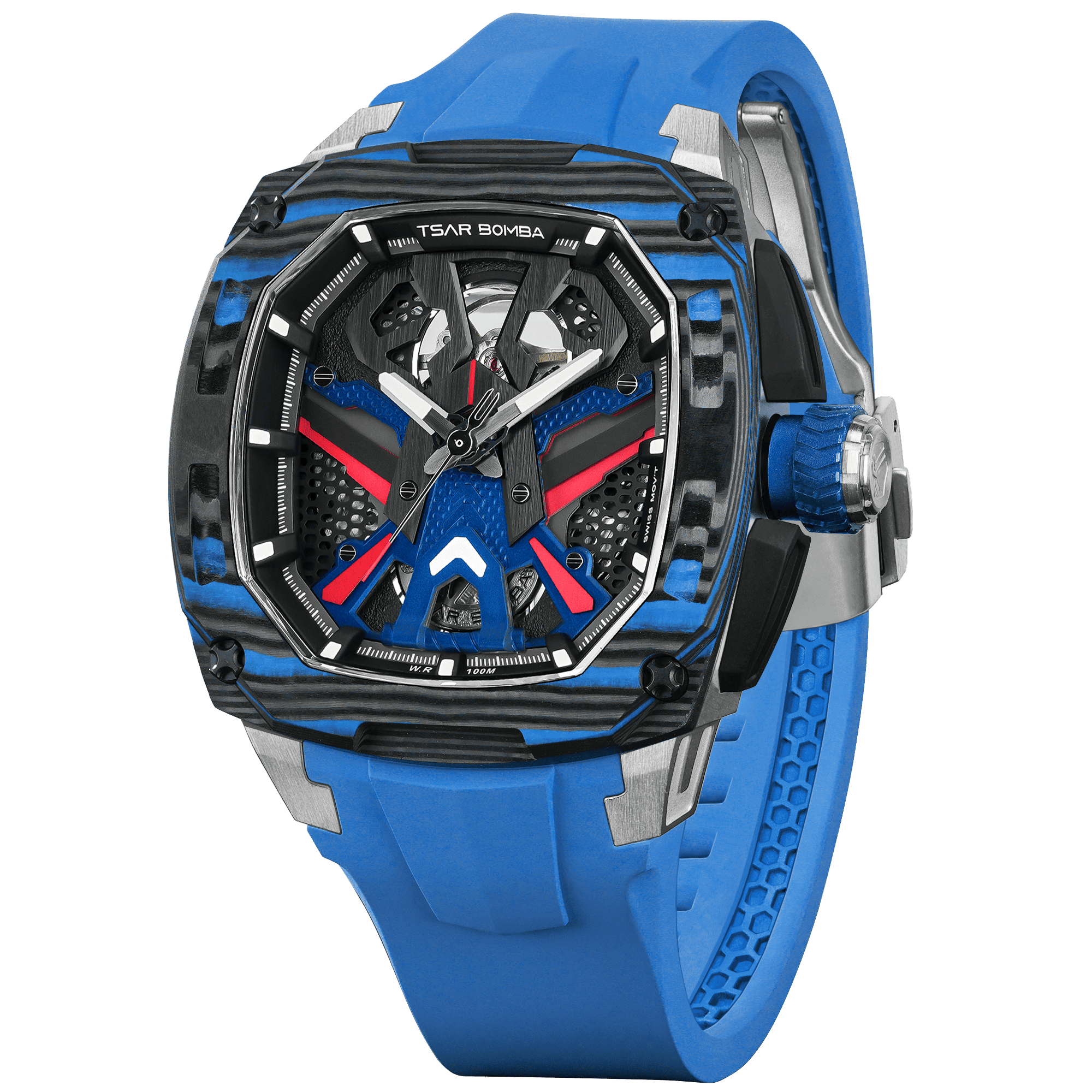 TSAR BOMBA Dark Matter 3 Carbon Fiber -Interchangeable Automatic Watch