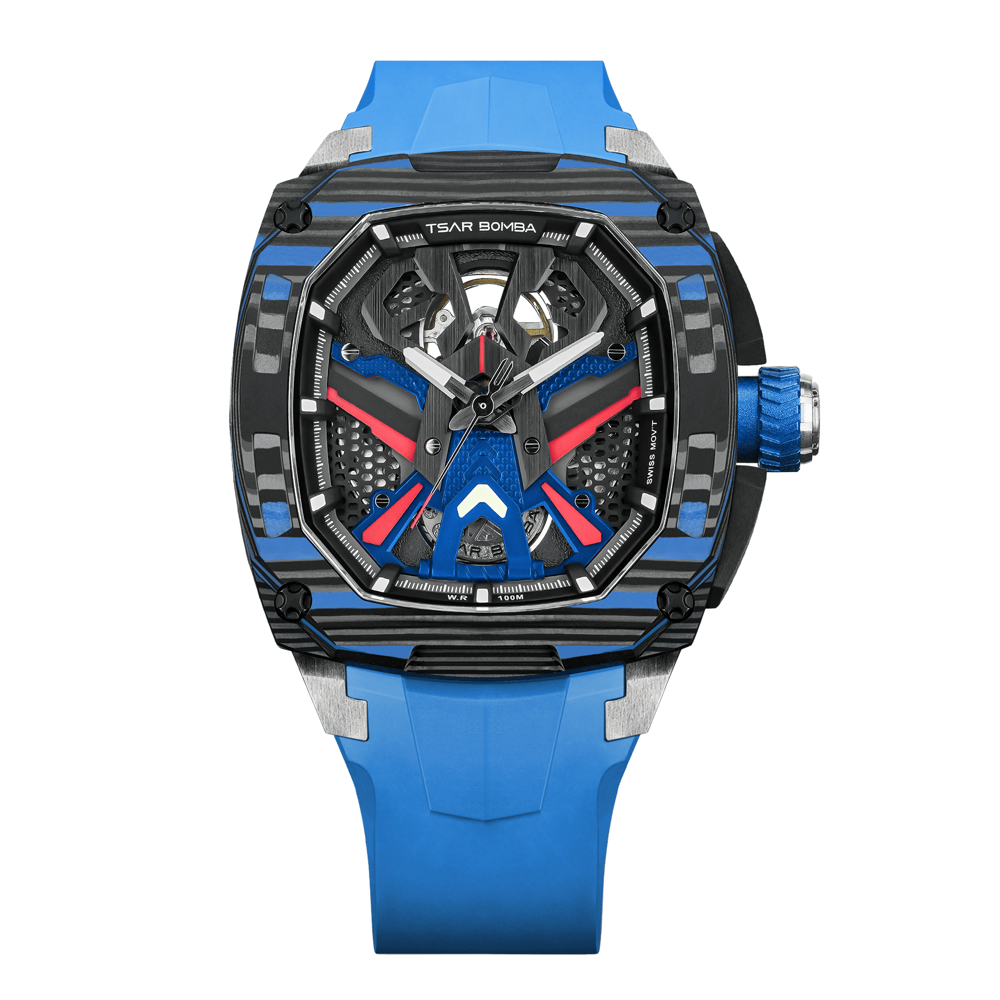 TSAR BOMBA Dark Matter 3 Carbon Fiber -Interchangeable Automatic Watch