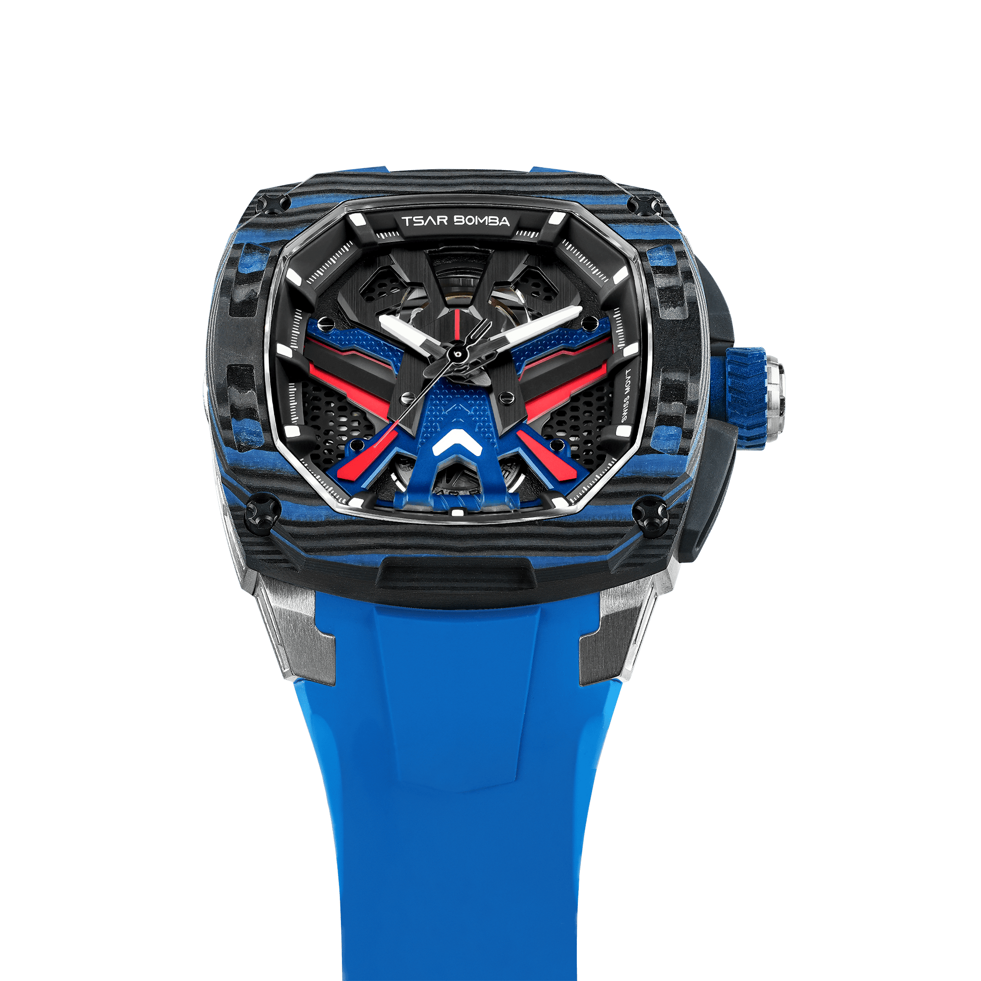 TSAR BOMBA Dark Matter 3 Carbon Fiber -Interchangeable Automatic Watch