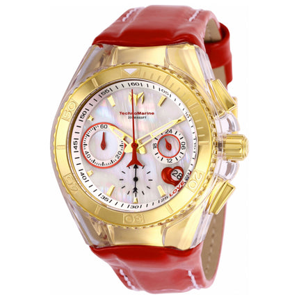 TechnoMarine Cruise Valentine Women's Watch Stainless Steel Case Leather Strap Quartz