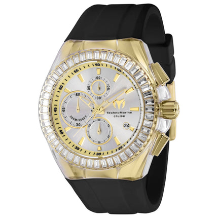 TechnoMarine Cruise Men's Watch Stainless Steel Case Silicone Strap Quartz