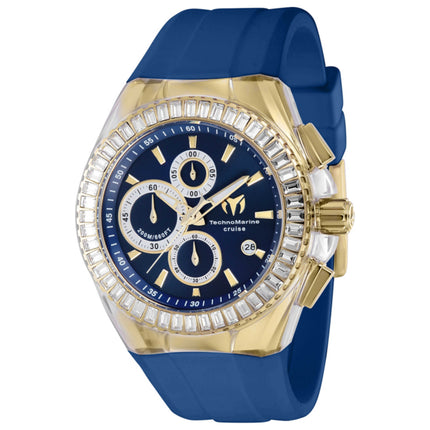 TechnoMarine Cruise Men's Watch Stainless Steel Case Silicone Strap Quartz