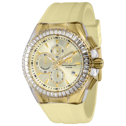 TechnoMarine Cruise Men's Watch Stainless Steel Case Silicone Strap Quartz