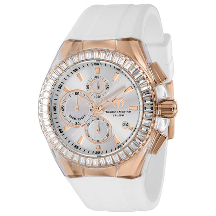 TechnoMarine Cruise Men's Watch Stainless Steel Case Silicone Strap Quartz