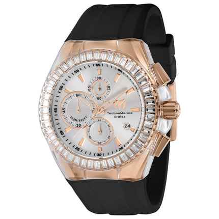 TechnoMarine Cruise Men's Watch Stainless Steel Case Silicone Strap Quartz