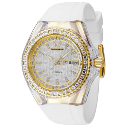 TechnoMarine Cruise Monogram Women's Watch 40mm Stainless Steel Case Silicone Strap Quartz
