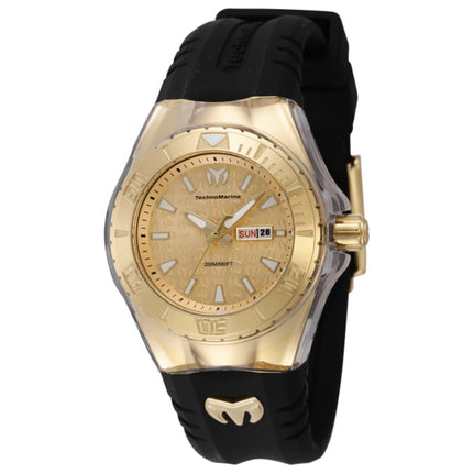 TechnoMarine Cruise Monogram Women's Watch Stainless Steel Case Silicone Strap Quartz Movement