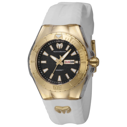 TechnoMarine Cruise Monogram Women's Watch with Stainless Steel Case and Silicone Strap