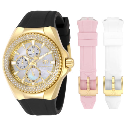 TechnoMarine Cruise Women's Watch Stainless Steel Case Silicone Strap Quartz Movement