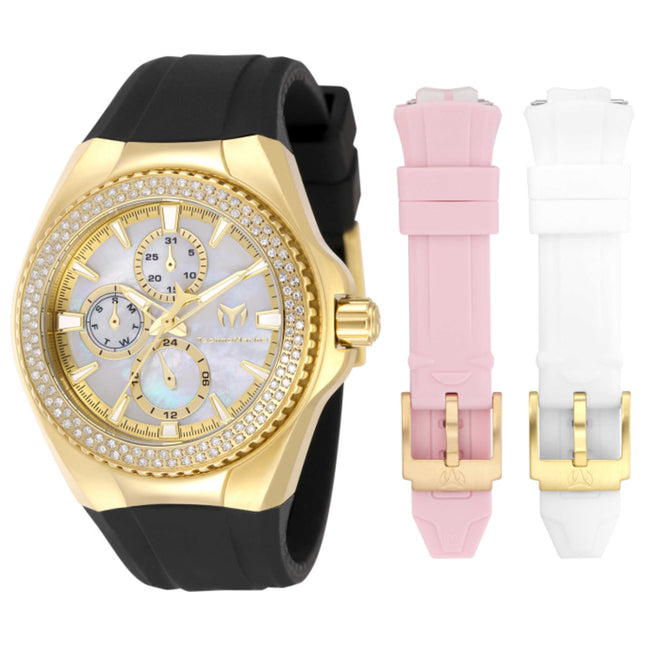 TechnoMarine Cruise Women's Watch Stainless Steel Case Silicone Strap Quartz Movement