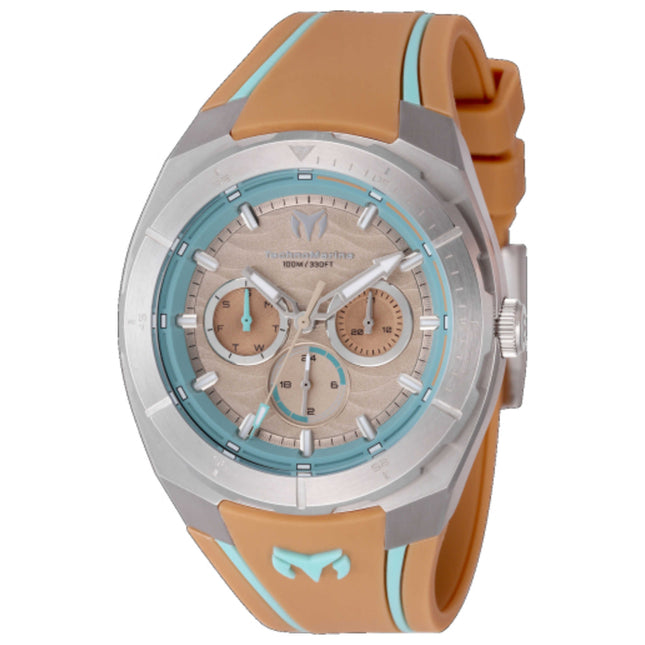 TechnoMarine Cruise Legend Men's Watch Stainless Steel Case Silicone Strap Quartz Movement