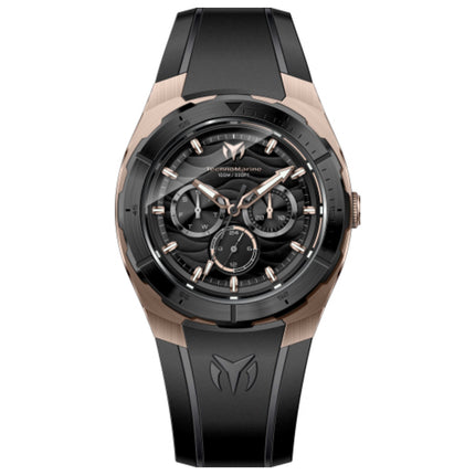 TechnoMarine Cruise Legend Men's Watch Stainless Steel Case Silicone Strap Quartz Movement