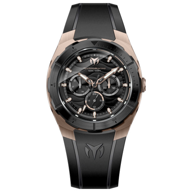 TechnoMarine Cruise Legend Men's Watch Stainless Steel Case Silicone Strap Quartz Movement