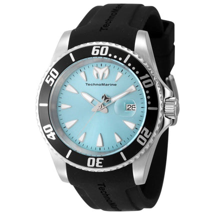 TechnoMarine Manta Men's Watch Stainless Steel Case Silicone Strap Quartz