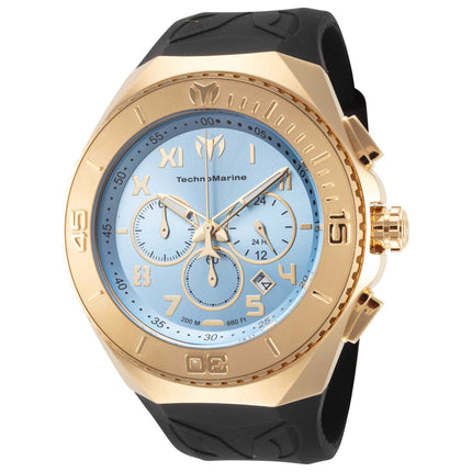 TechnoMarine Men's Cruise Watch Stainless Steel Case Silicone Strap Quartz Movement Dive Capable