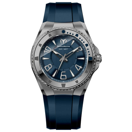 TechnoMarine Lusso Mare Men's Watch Stainless Steel Case Silicone Strap Quartz