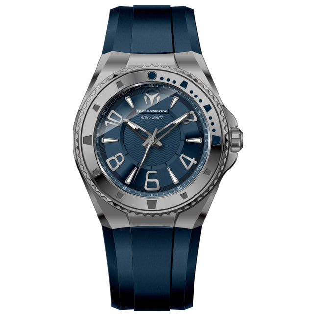 TechnoMarine Lusso Mare Men's Watch Stainless Steel Case Silicone Strap Quartz