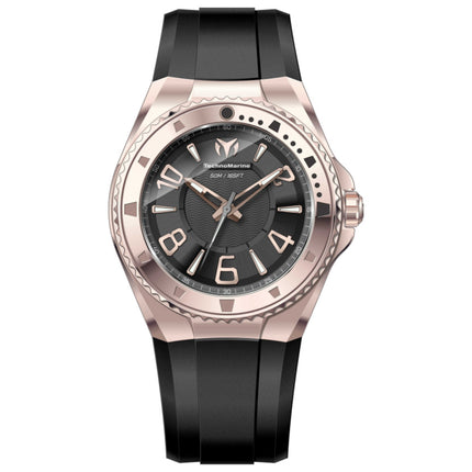TechnoMarine Lusso Mare Men's Watch Stainless Steel Case Silicone Strap Quartz