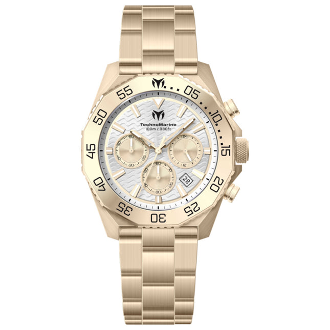 TechnoMarine Mara Vivo Men's 44mm Two-Tone Quartz Dive Watch