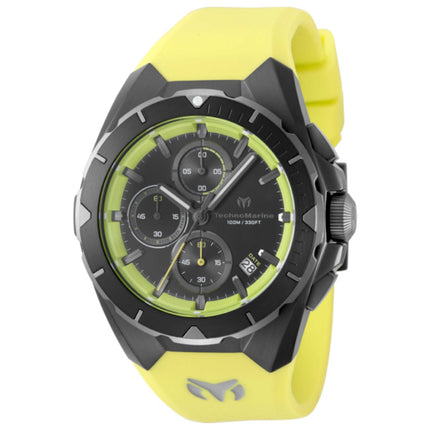 TechnoMarine Ocean Victory Men's Watch Stainless Steel Case Silicone Strap Quartz Movement Water Resistant