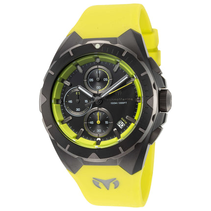 TechnoMarine Ocean Victory Men's Watch Stainless Steel Case Silicone Strap Quartz