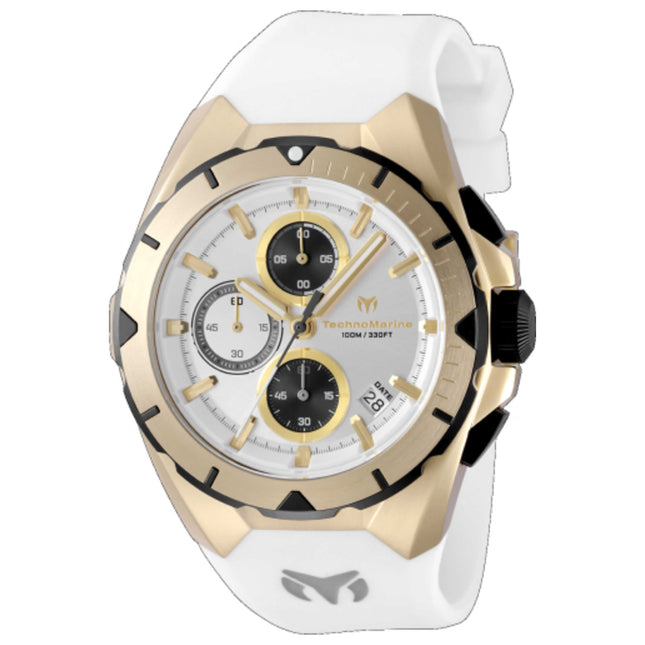 TechnoMarine Ocean Victory Men's Watch with Silicone Strap and Stainless Steel Case