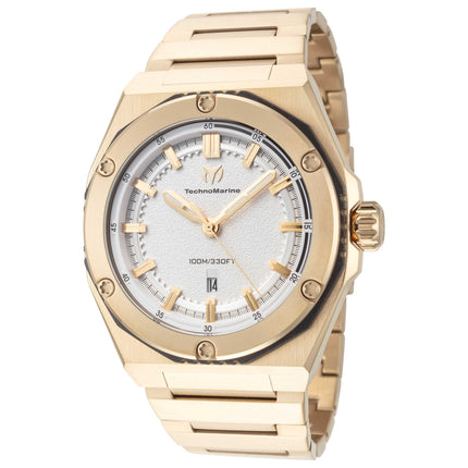 TechnoMarine Coral Legacy Men's Watch with Stainless Steel Bracelet and Quartz Movement